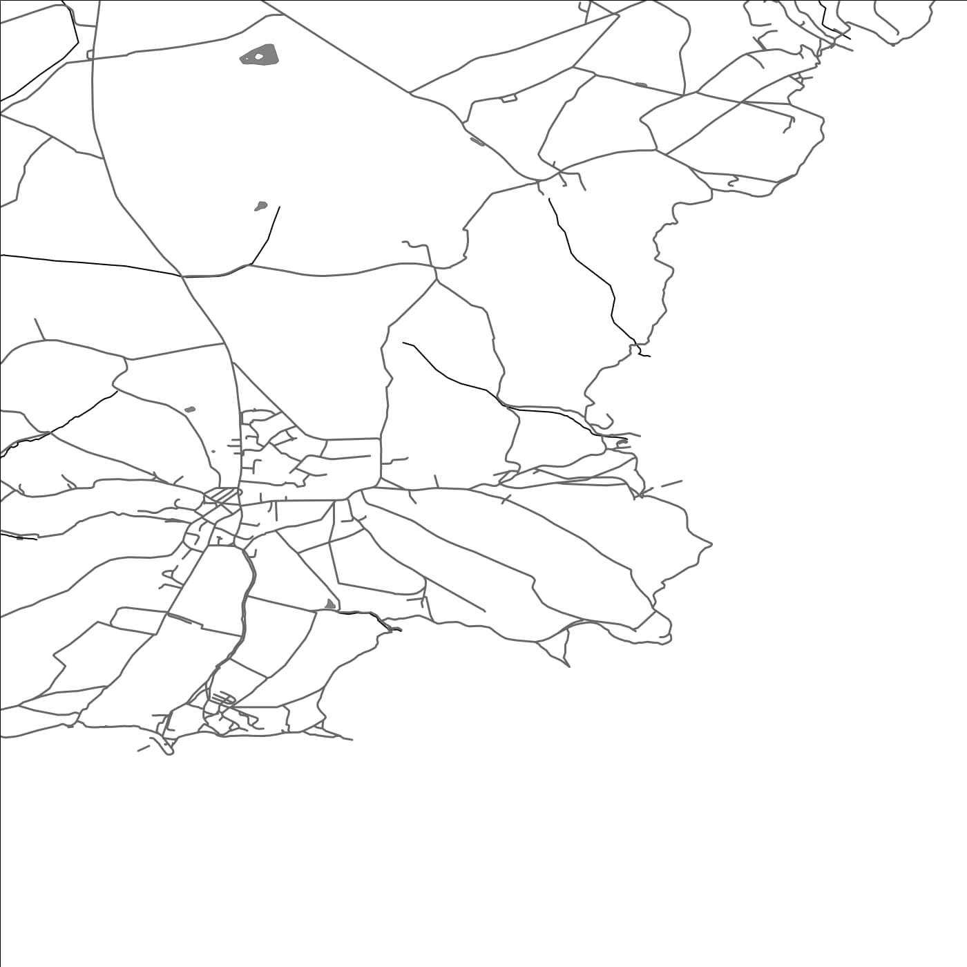 ROAD MAP OF LANDEWEDNACK, UNITED KINGDOM BY MAPBAKES