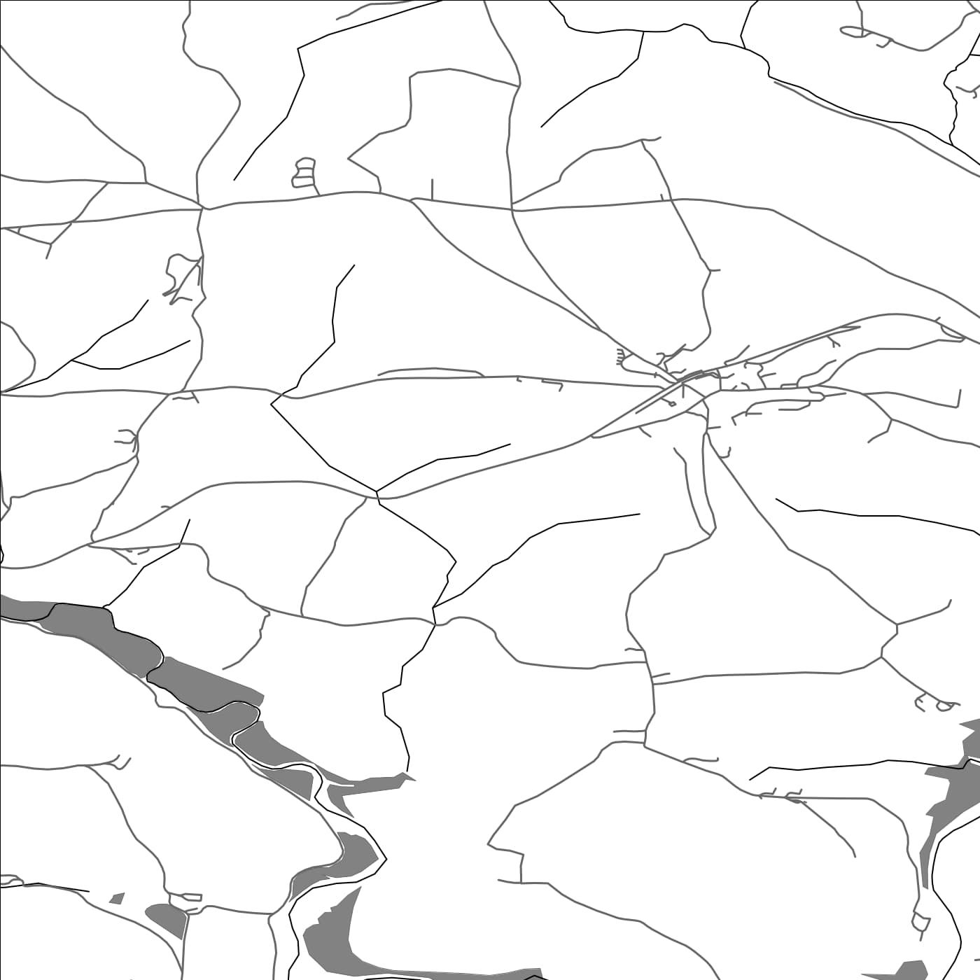 ROAD MAP OF LANDRAKE WITH ST ERNEY, UNITED KINGDOM BY MAPBAKES