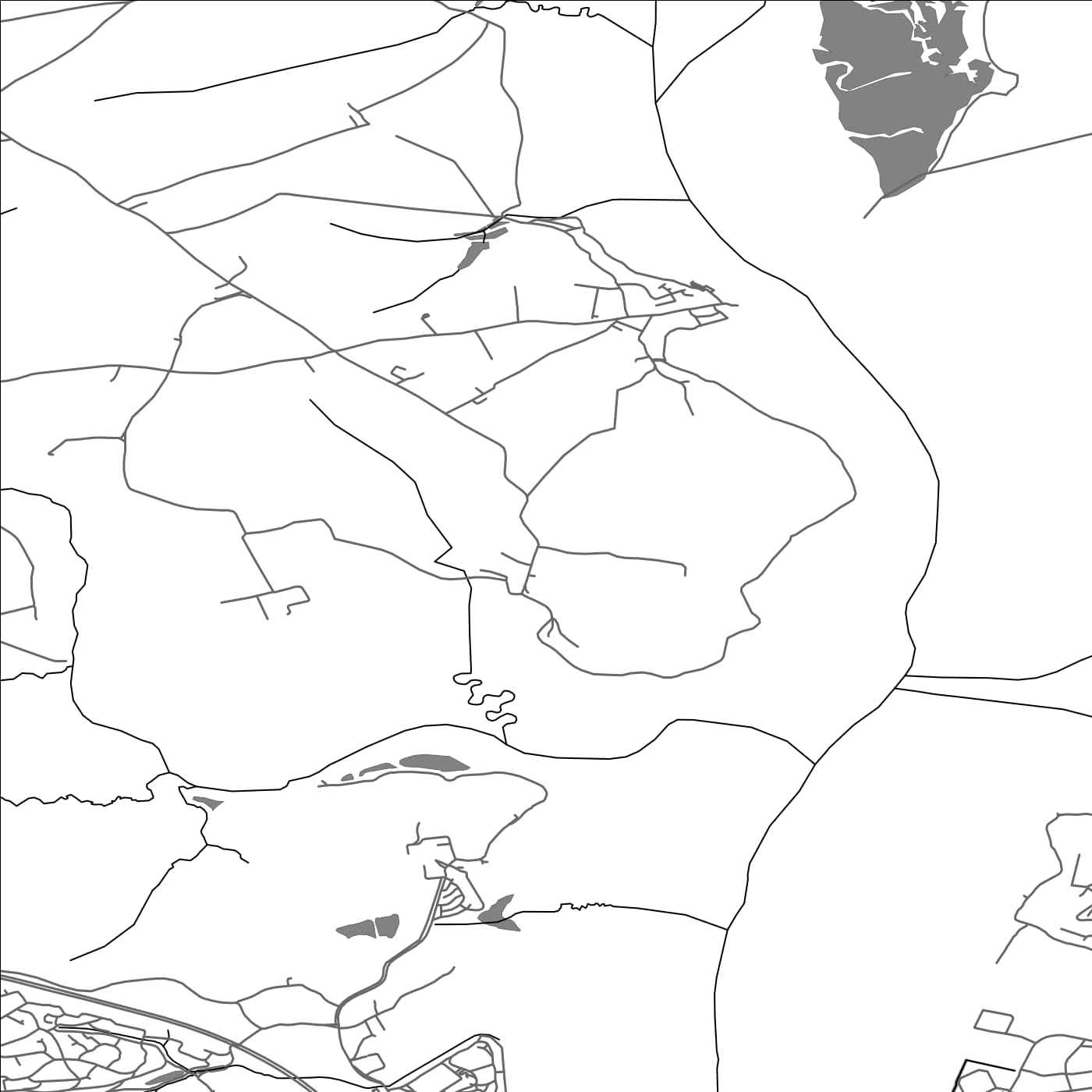 ROAD MAP OF LANDULPH, UNITED KINGDOM BY MAPBAKES