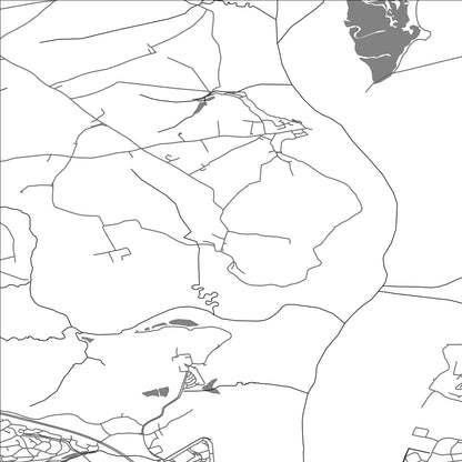 ROAD MAP OF LANDULPH, UNITED KINGDOM BY MAPBAKES