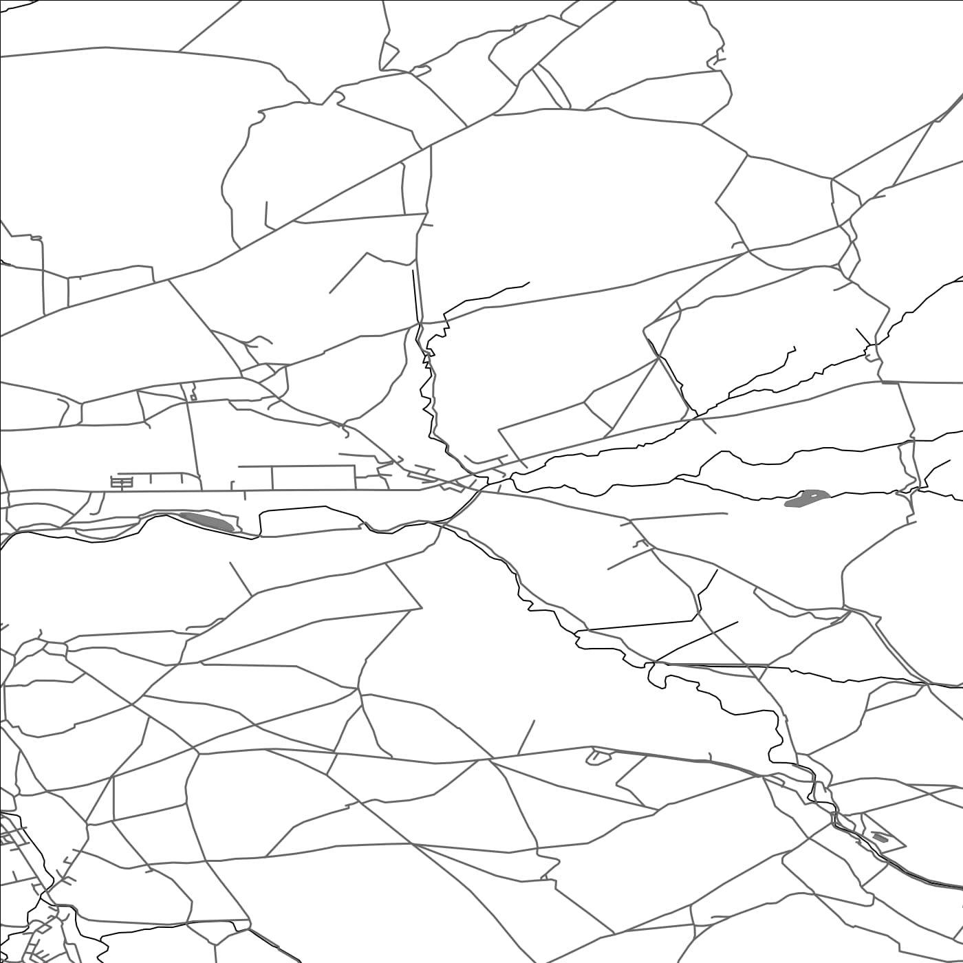 ROAD MAP OF LANESHAW BRIDGE, UNITED KINGDOM BY MAPBAKES