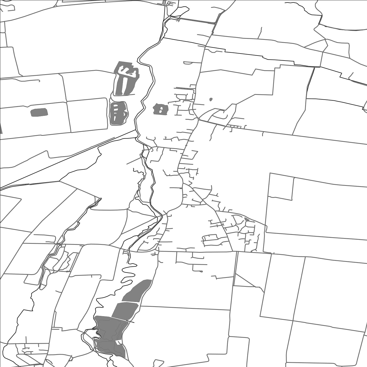 ROAD MAP OF LANGFORD, UNITED KINGDOM BY MAPBAKES