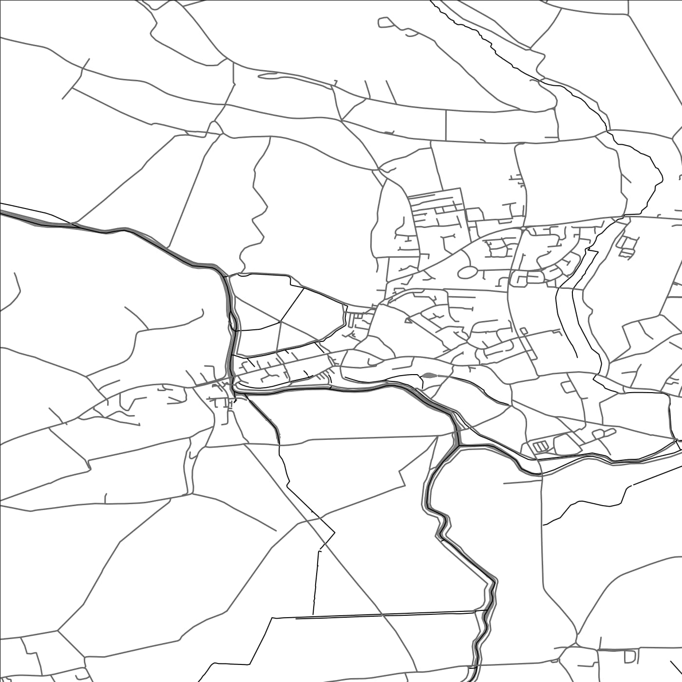 ROAD MAP OF LANGPORT, UNITED KINGDOM BY MAPBAKES