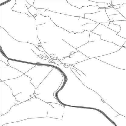 ROAD MAP OF LANGWATHBY, UNITED KINGDOM BY MAPBAKES