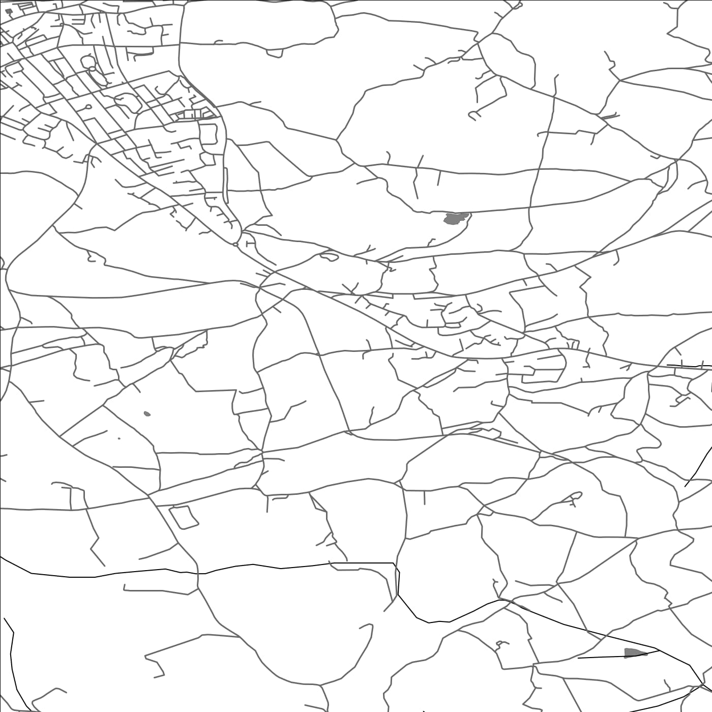 ROAD MAP OF LANNER, UNITED KINGDOM BY MAPBAKES