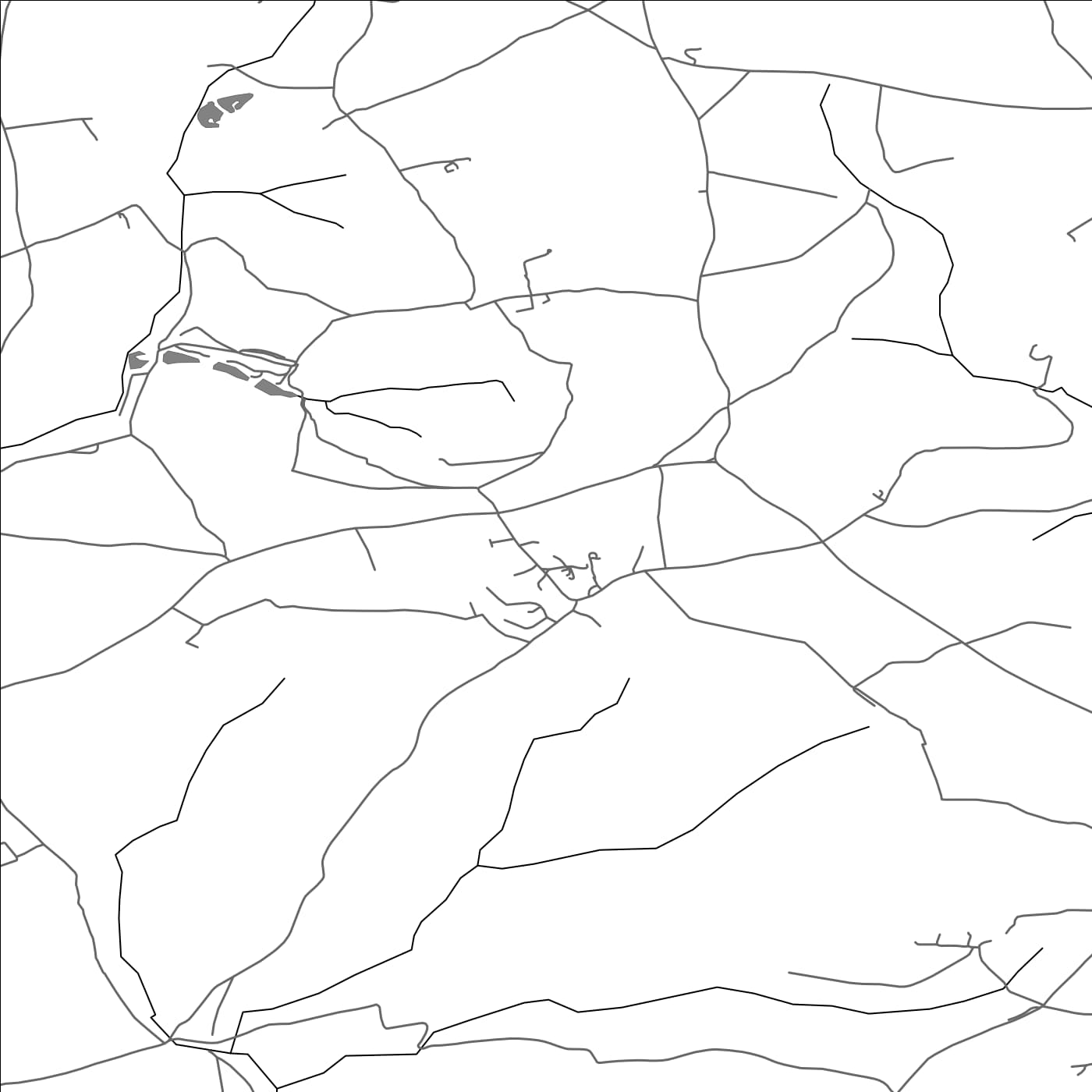 ROAD MAP OF LANREATH, UNITED KINGDOM BY MAPBAKES