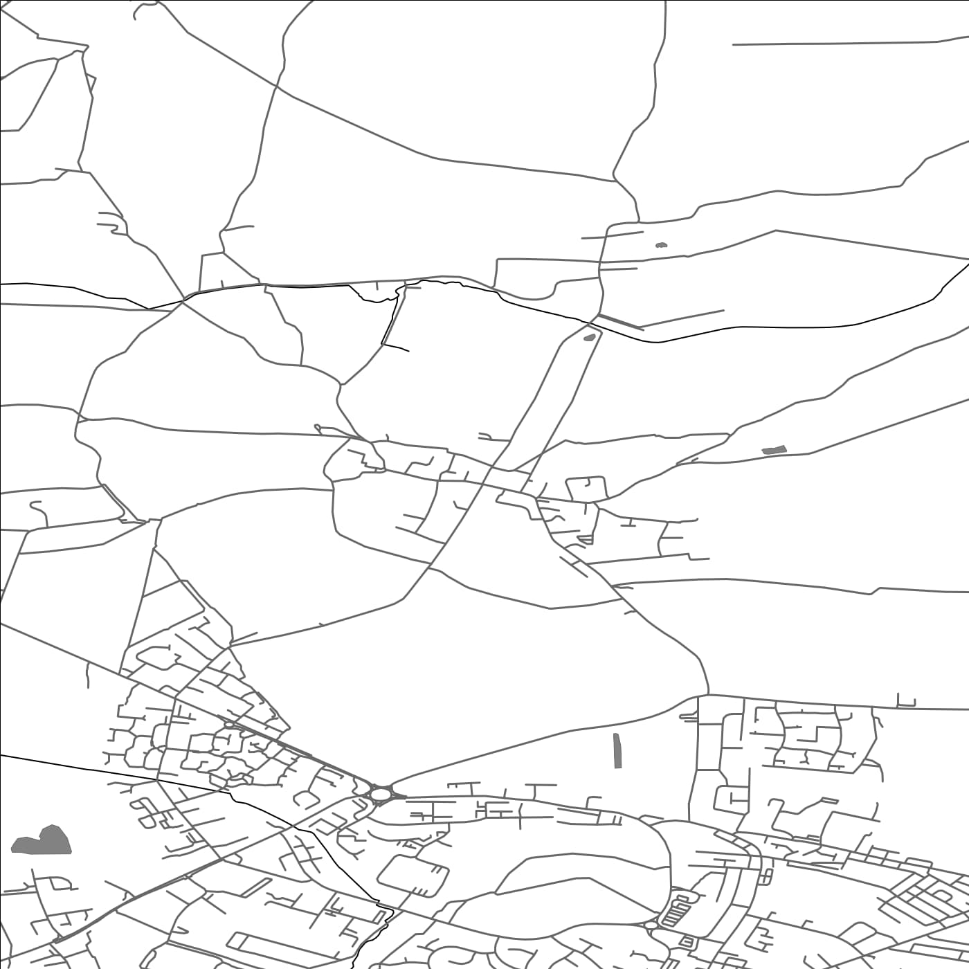 ROAD MAP OF LAUGHTON-EN-LE-MORTHEN, UNITED KINGDOM BY MAPBAKES