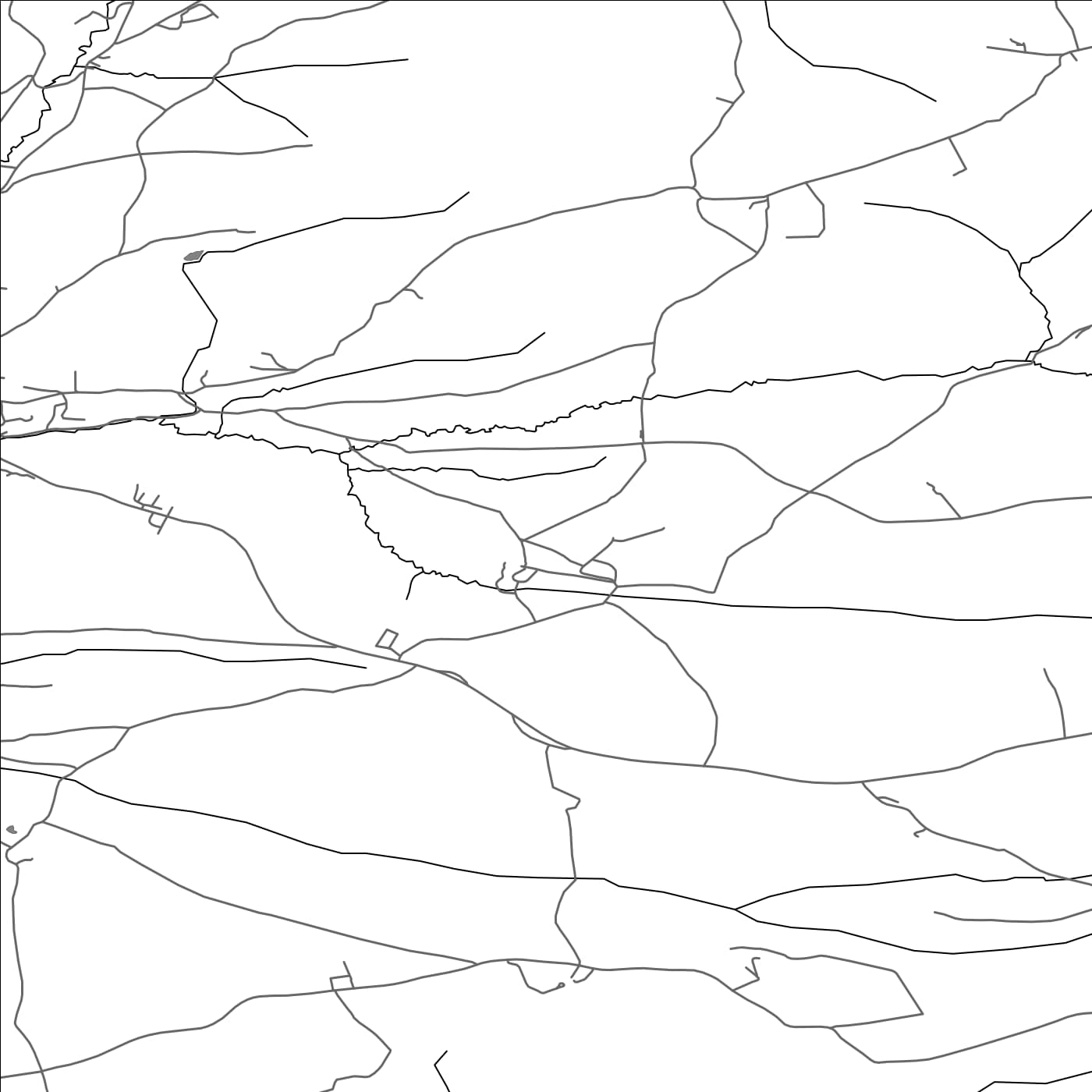 ROAD MAP OF LAUNCELLS, UNITED KINGDOM BY MAPBAKES