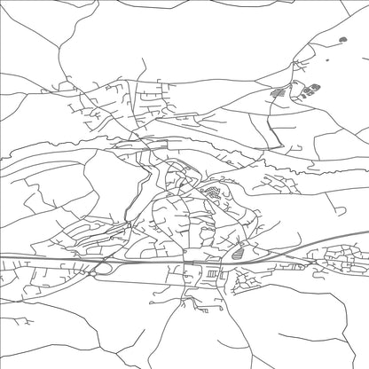 ROAD MAP OF LAUNCESTON, UNITED KINGDOM BY MAPBAKES