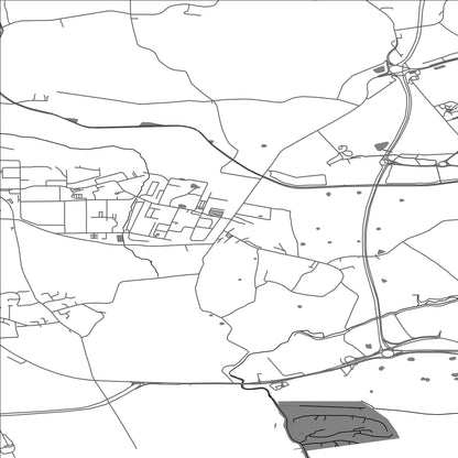 ROAD MAP OF LEA, UNITED KINGDOM BY MAPBAKES