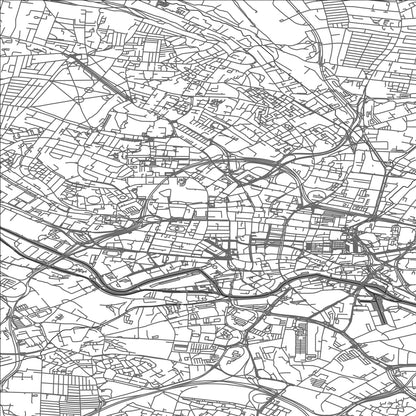 ROAD MAP OF LEEDS, UNITED KINGDOM BY MAPBAKES