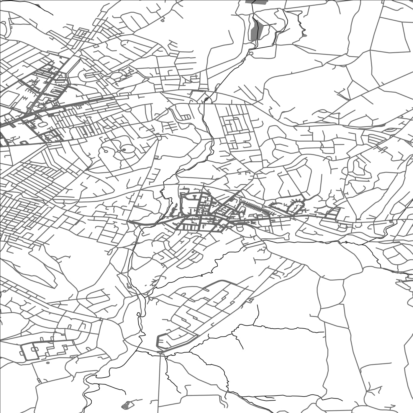 ROAD MAP OF LEES, UNITED KINGDOM BY MAPBAKES