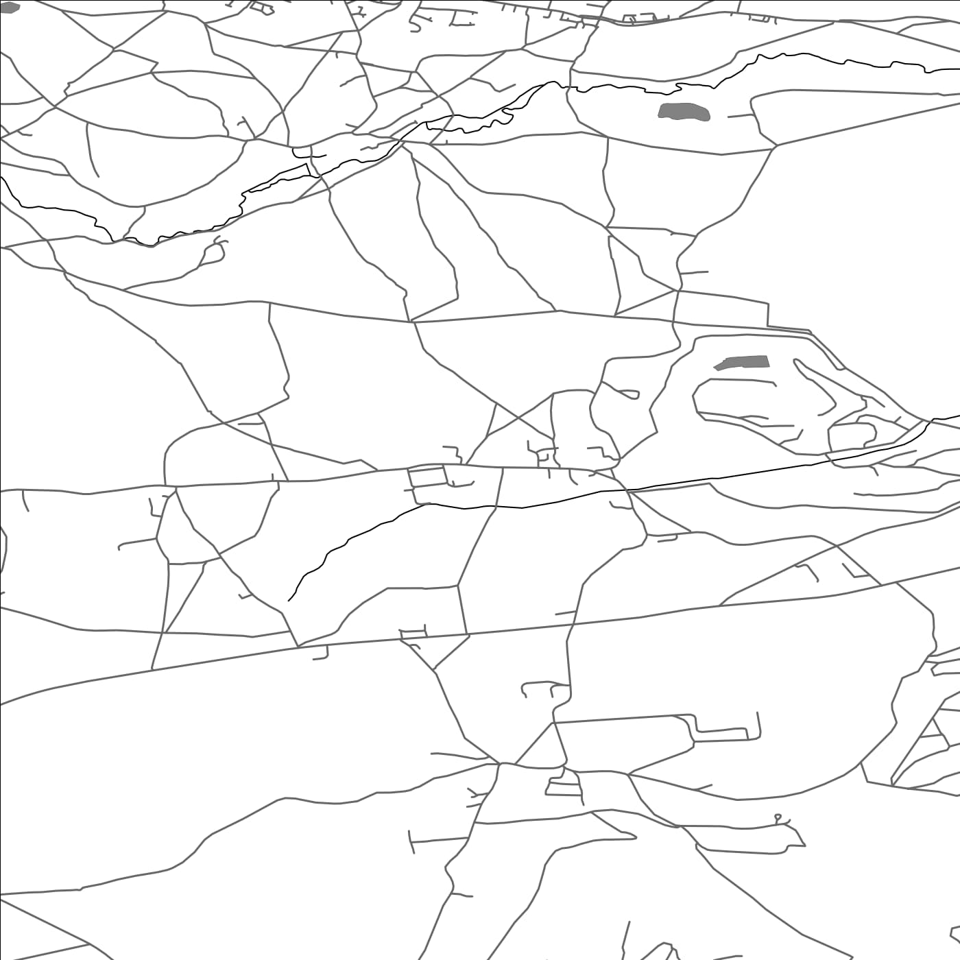 ROAD MAP OF LEIGH-ON-MENDIP, UNITED KINGDOM BY MAPBAKES