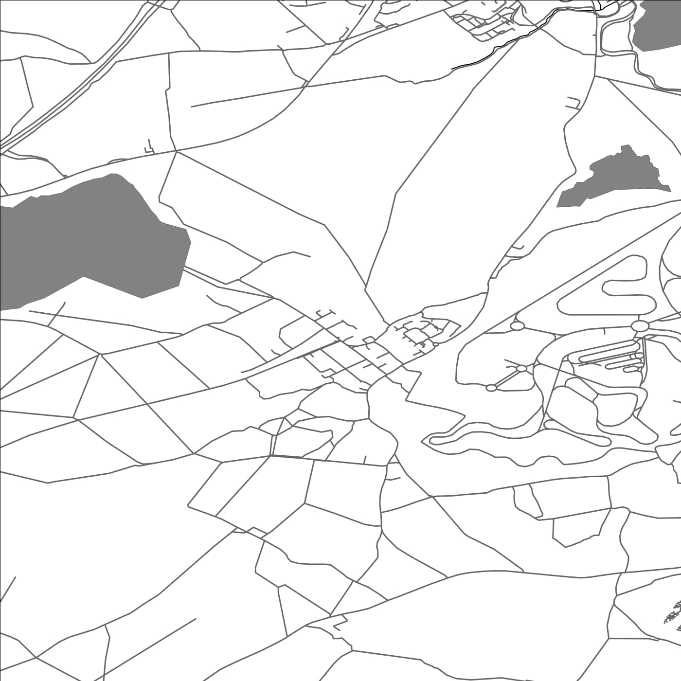 ROAD MAP OF LIDLINGTON, UNITED KINGDOM BY MAPBAKES