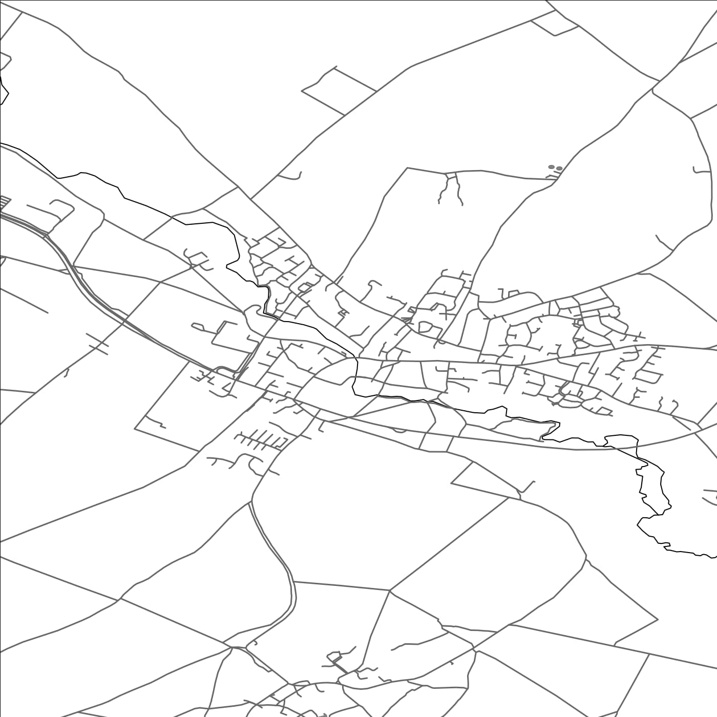 ROAD MAP OF LINTON, UNITED KINGDOM BY MAPBAKES