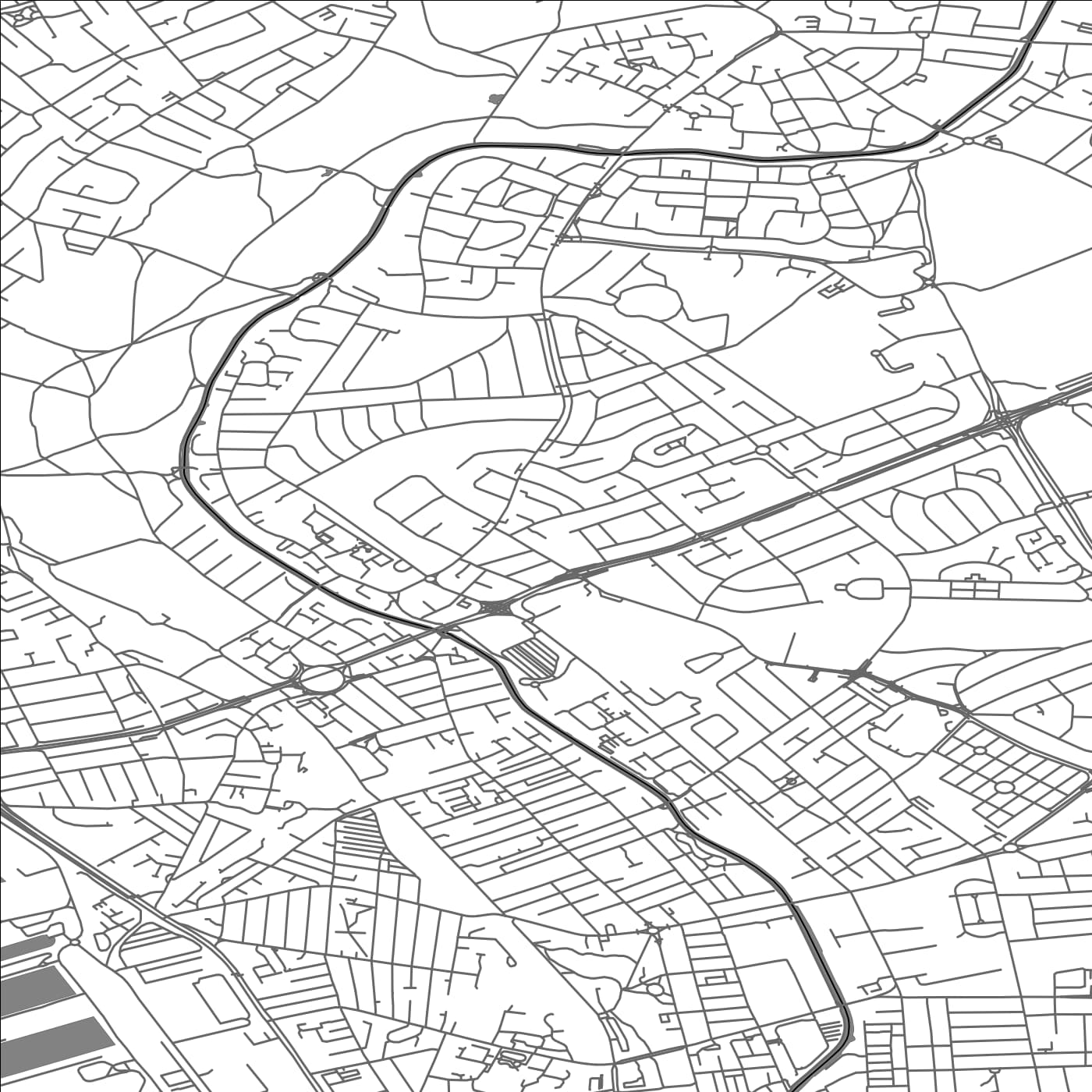 ROAD MAP OF LITHERLAND, UNITED KINGDOM BY MAPBAKES