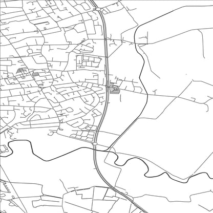 ROAD MAP OF LITTLE ALTCAR, UNITED KINGDOM BY MAPBAKES