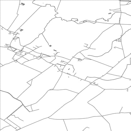 ROAD MAP OF LITTLE EVERSDEN, UNITED KINGDOM BY MAPBAKES