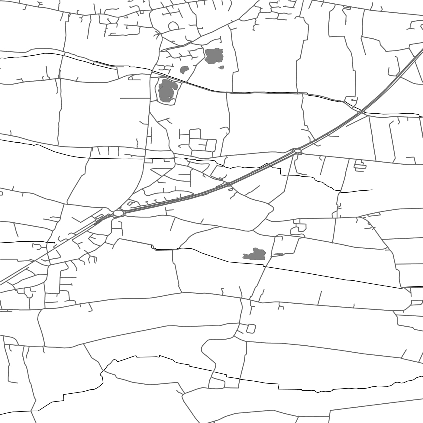 ROAD MAP OF LITTLE HOOLE, UNITED KINGDOM BY MAPBAKES