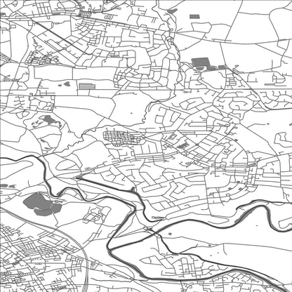 ROAD MAP OF LITTLE LEVER, UNITED KINGDOM BY MAPBAKES