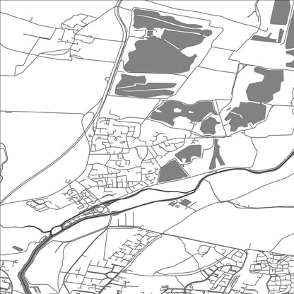 ROAD MAP OF LITTLE PAXTON, UNITED KINGDOM BY MAPBAKES