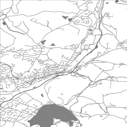 ROAD MAP OF LITTLEBOROUGH, UNITED KINGDOM BY MAPBAKES