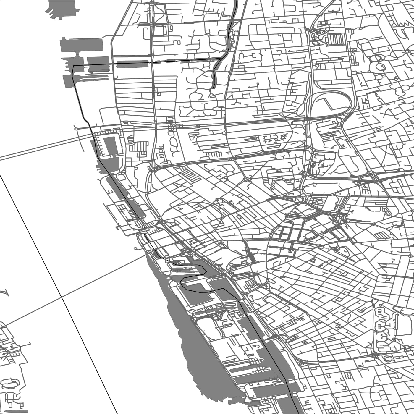 ROAD MAP OF LIVERPOOL, UNITED KINGDOM BY MAPBAKES