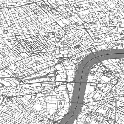 ROAD MAP OF LONDON, UNITED KINGDOM BY MAPBAKES