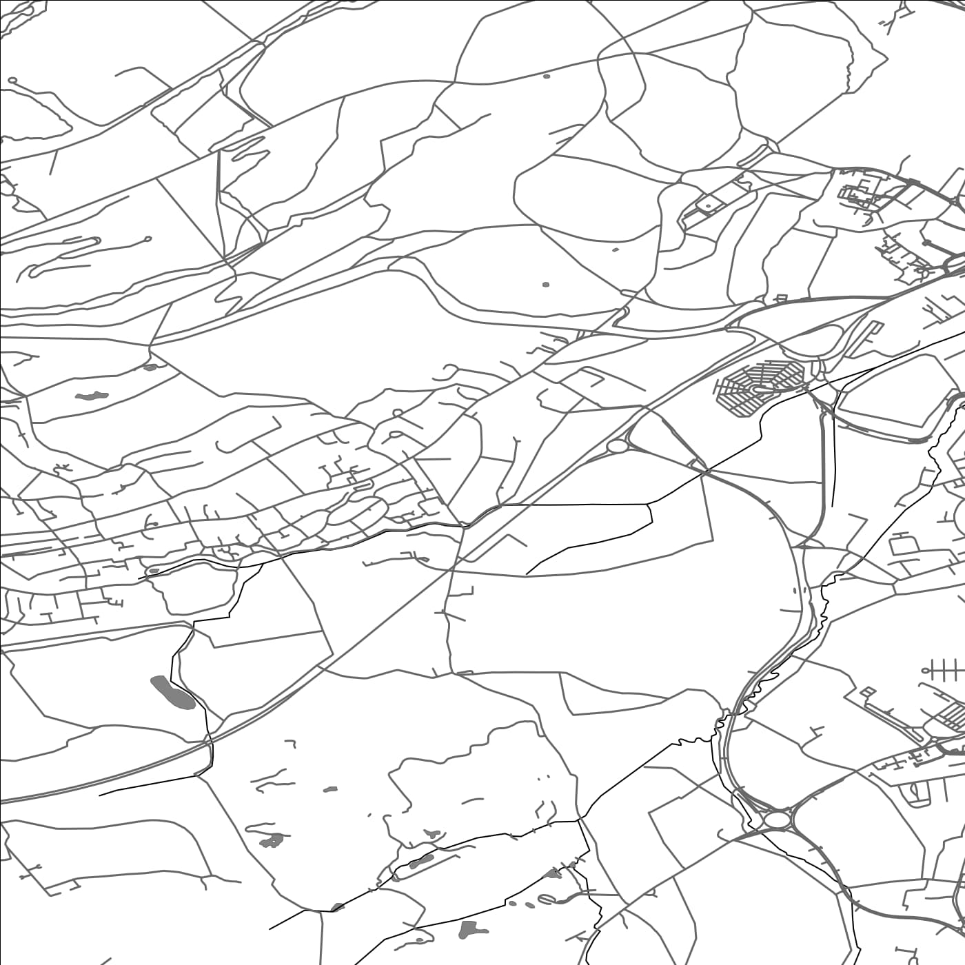 ROAD MAP OF LONG ASHTON, UNITED KINGDOM BY MAPBAKES