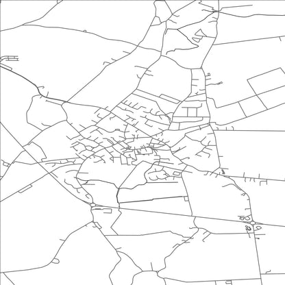 ROAD MAP OF LONG SUTTON, UNITED KINGDOM BY MAPBAKES