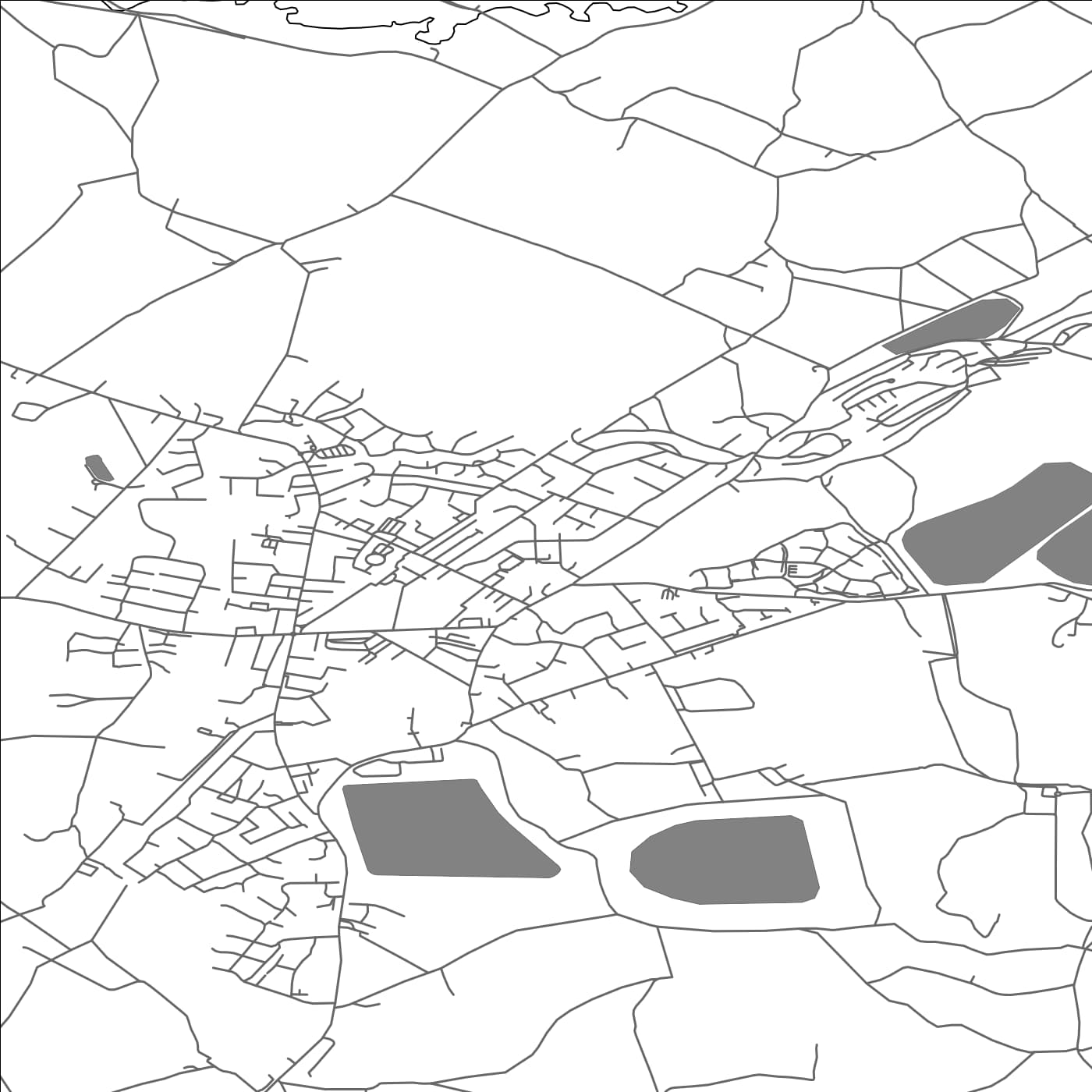 ROAD MAP OF LONGRIDGE, UNITED KINGDOM BY MAPBAKES