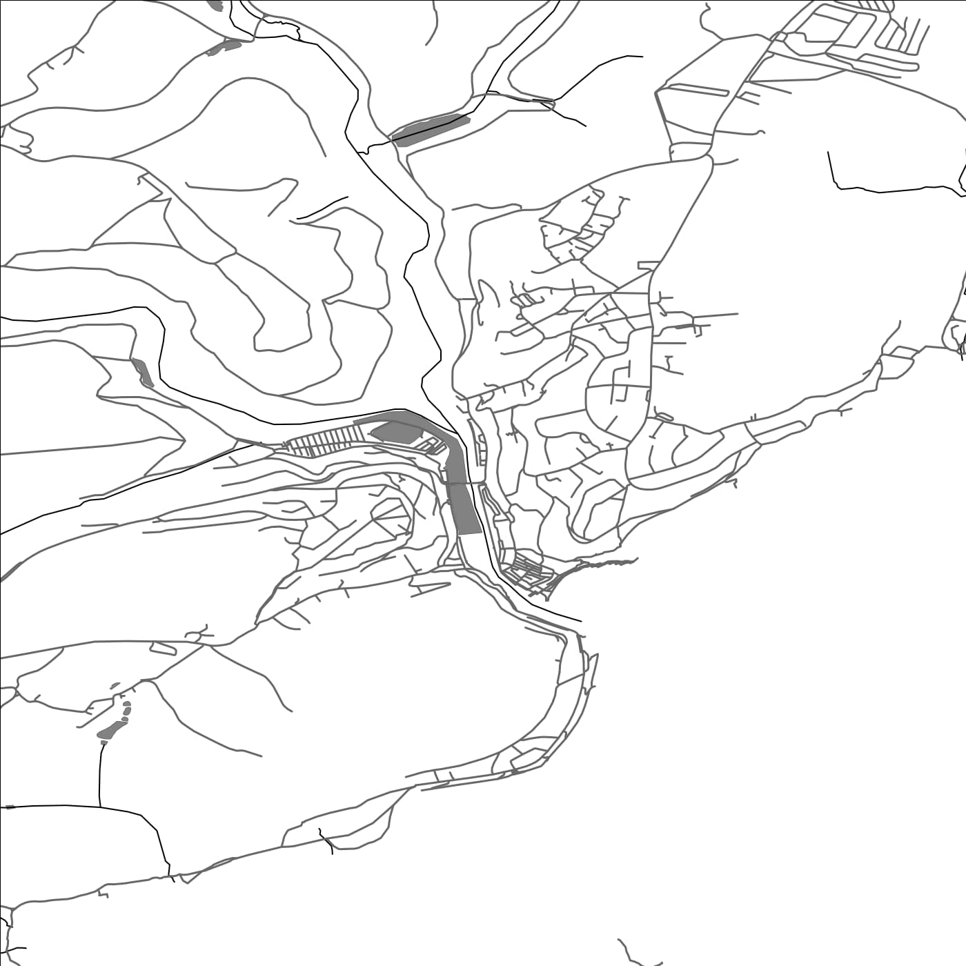 ROAD MAP OF LOOE, UNITED KINGDOM BY MAPBAKES