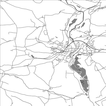 ROAD MAP OF LOSTWITHIEL, UNITED KINGDOM BY MAPBAKES