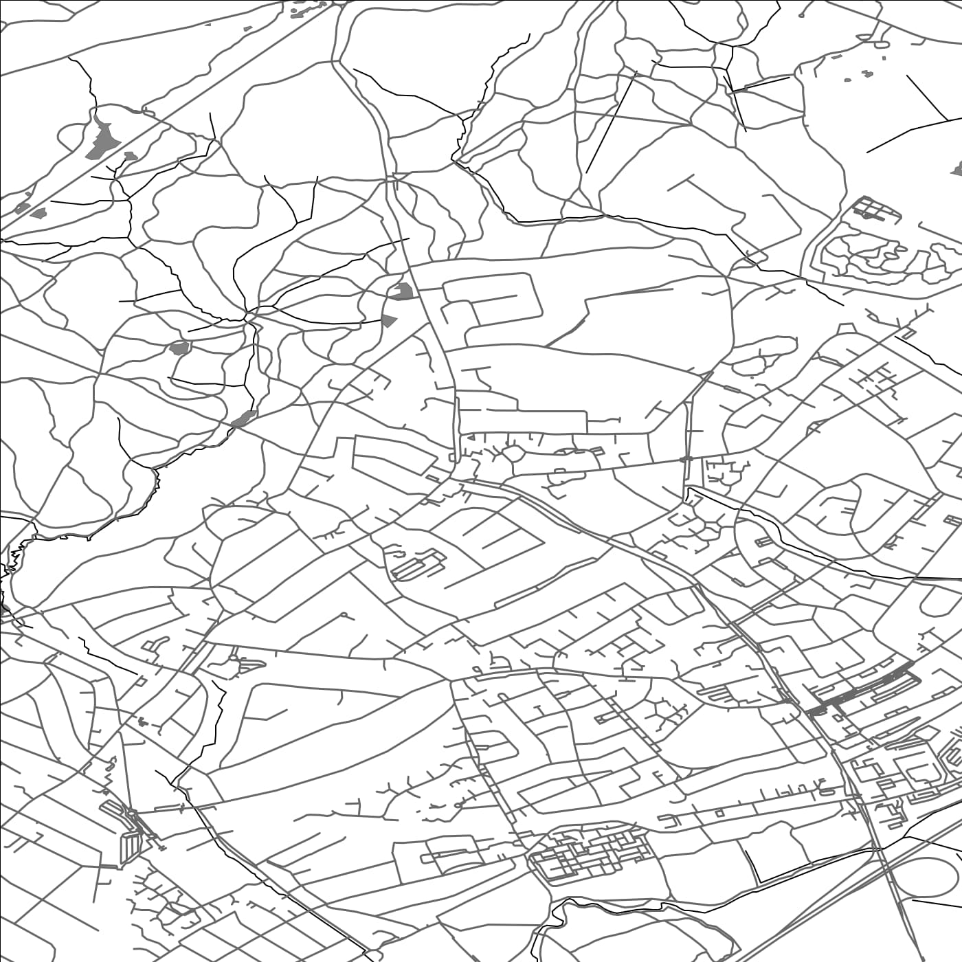 ROAD MAP OF LOUGHTON, UNITED KINGDOM BY MAPBAKES