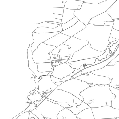 ROAD MAP OF LOWCA, UNITED KINGDOM BY MAPBAKES