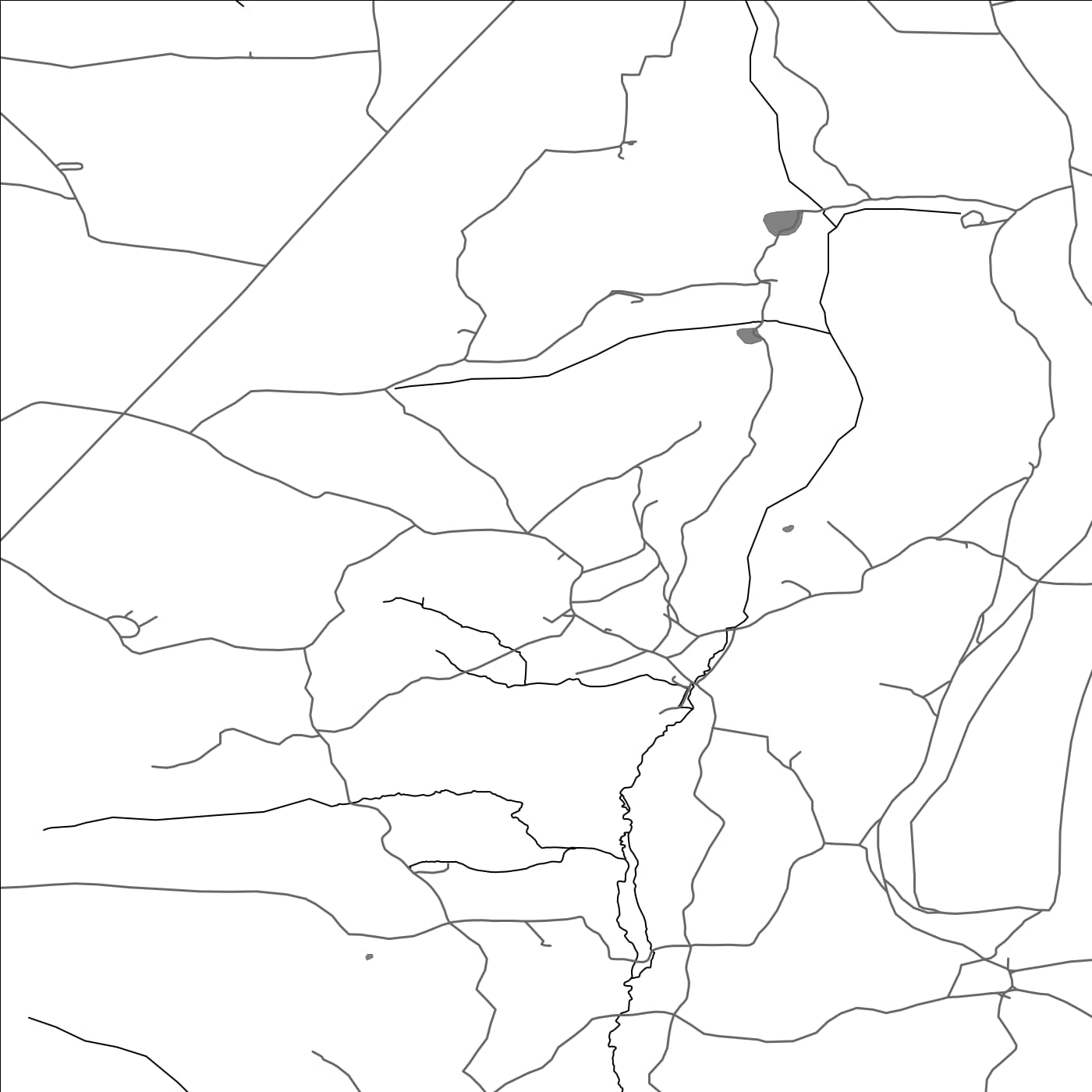 ROAD MAP OF LUPPITT, UNITED KINGDOM BY MAPBAKES