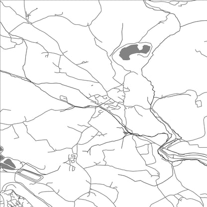 ROAD MAP OF LUXULYAN, UNITED KINGDOM BY MAPBAKES