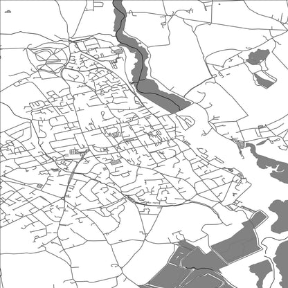 ROAD MAP OF LYMINGTON AND PENNINGTON, UNITED KINGDOM BY MAPBAKES