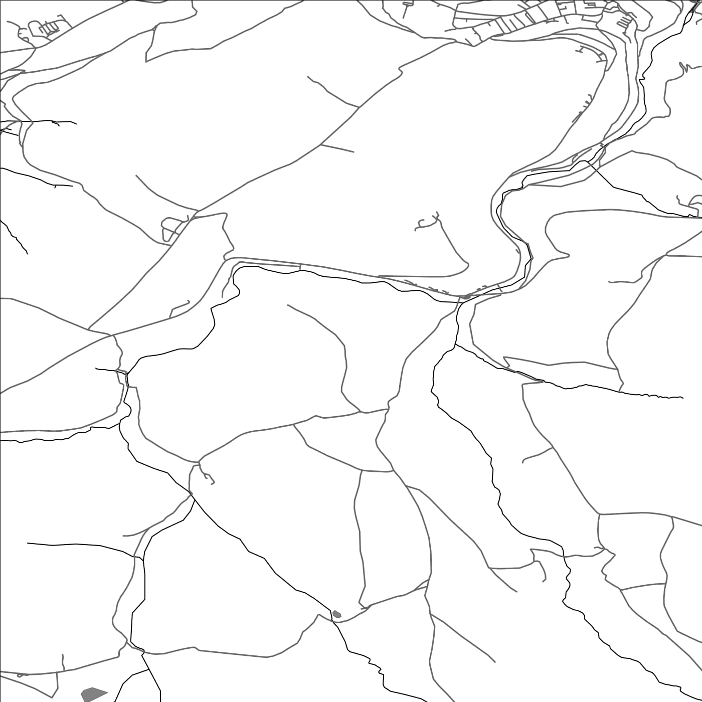 ROAD MAP OF LYNTON AND LYNMOUTH, UNITED KINGDOM BY MAPBAKES