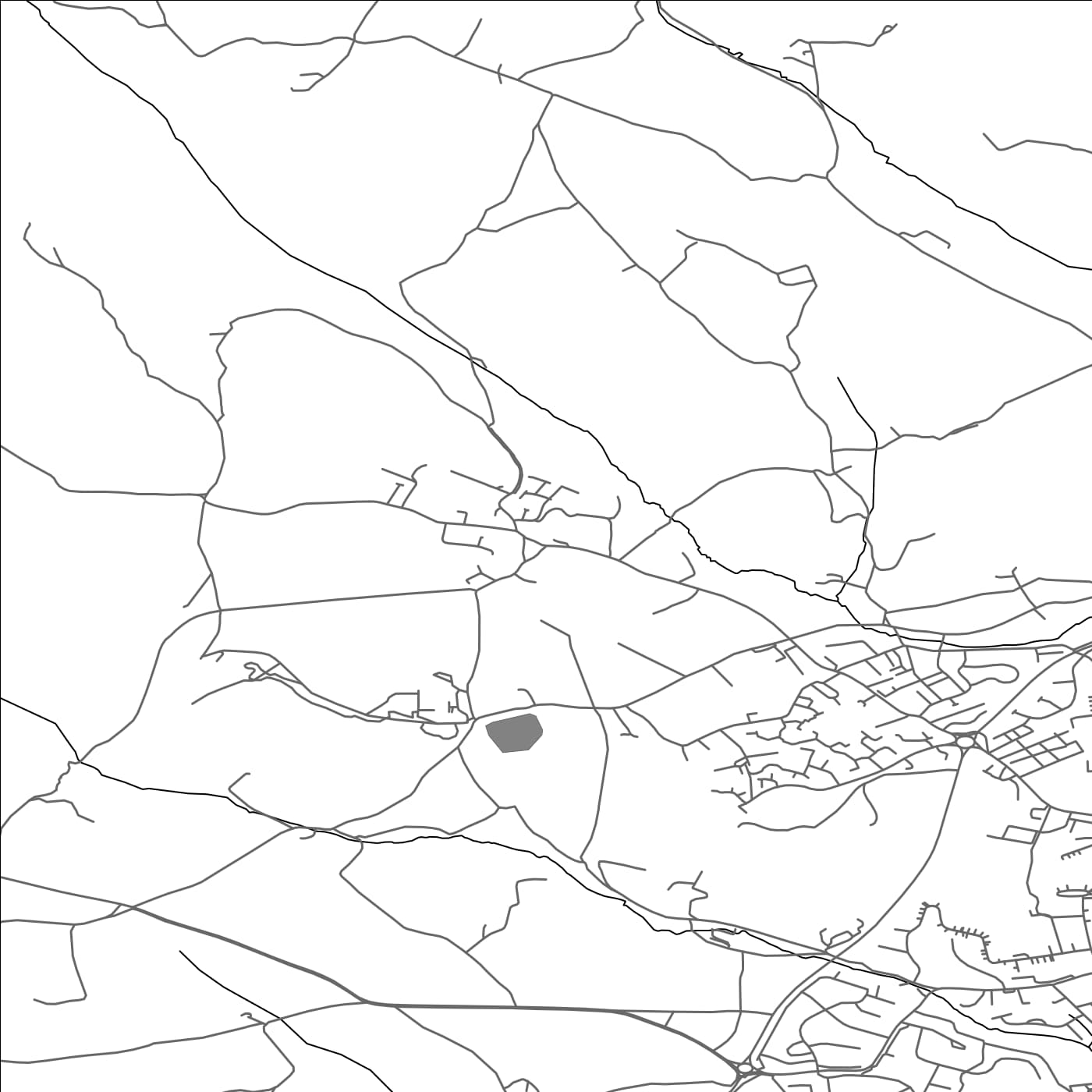 ROAD MAP OF MADRON, UNITED KINGDOM BY MAPBAKES