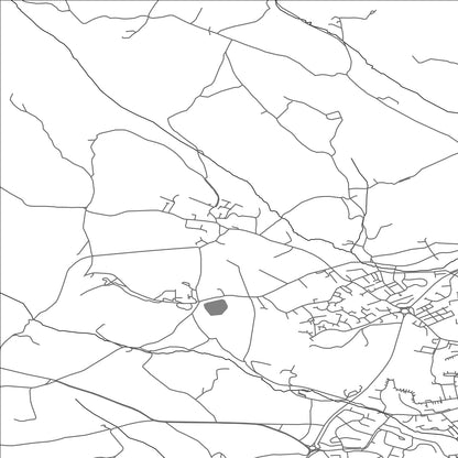 ROAD MAP OF MADRON, UNITED KINGDOM BY MAPBAKES