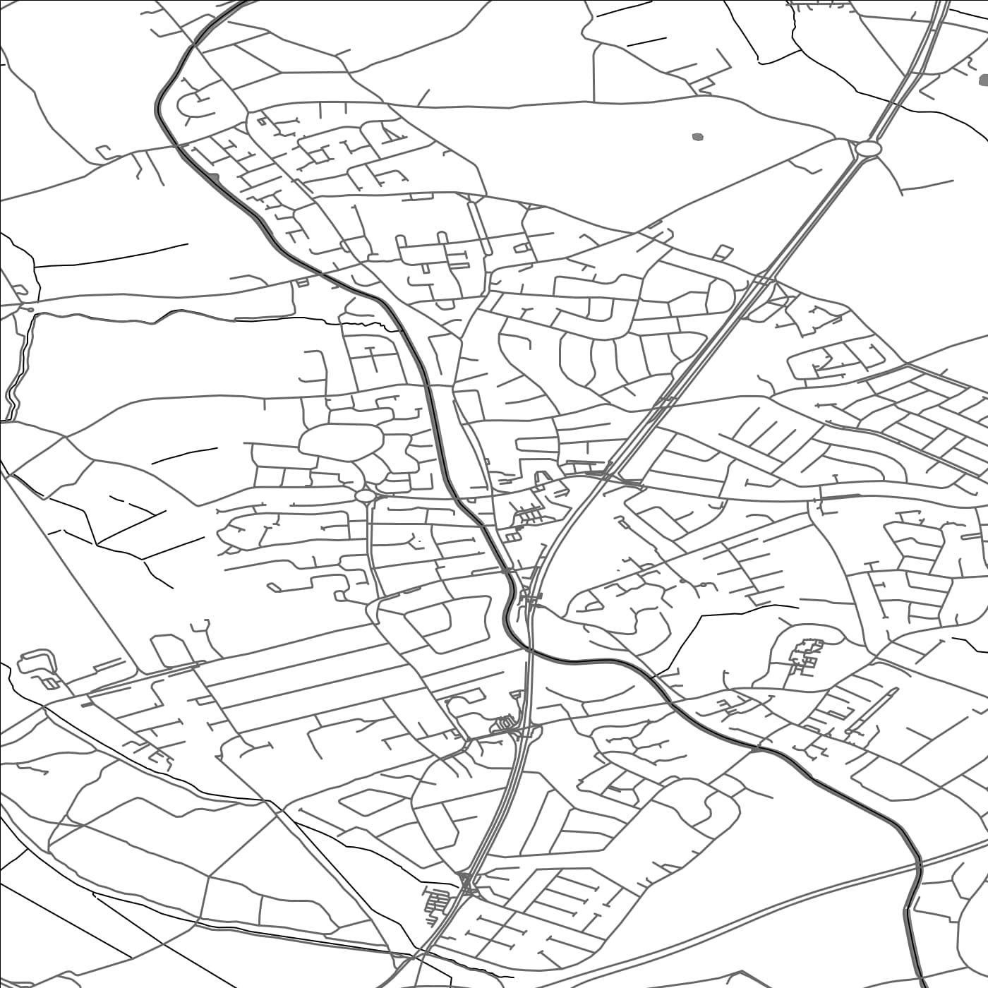 ROAD MAP OF MAGHULL, UNITED KINGDOM BY MAPBAKES