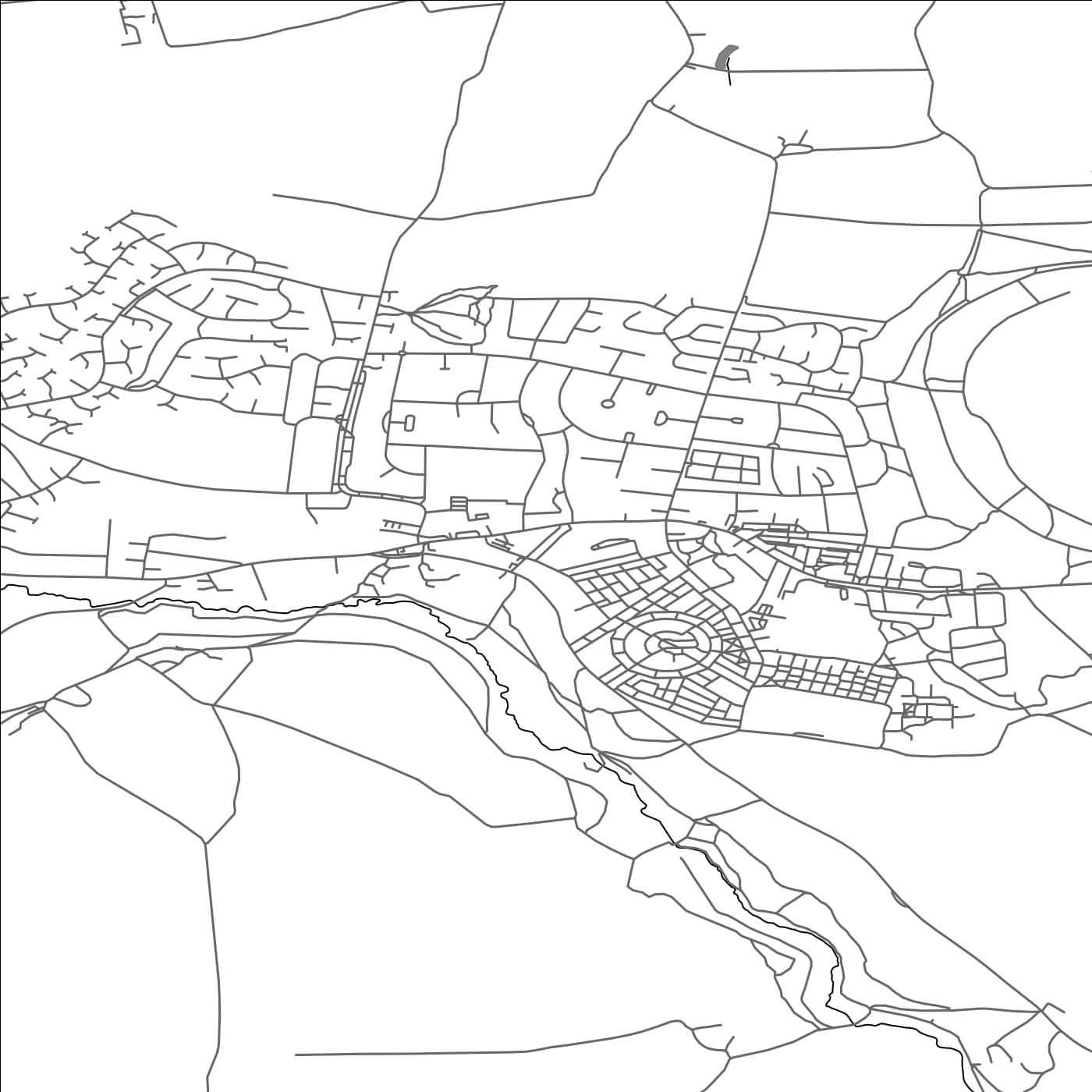 ROAD MAP OF MALTBY, UNITED KINGDOM BY MAPBAKES