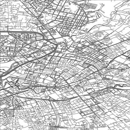 ROAD MAP OF MANCHESTER, UNITED KINGDOM BY MAPBAKES