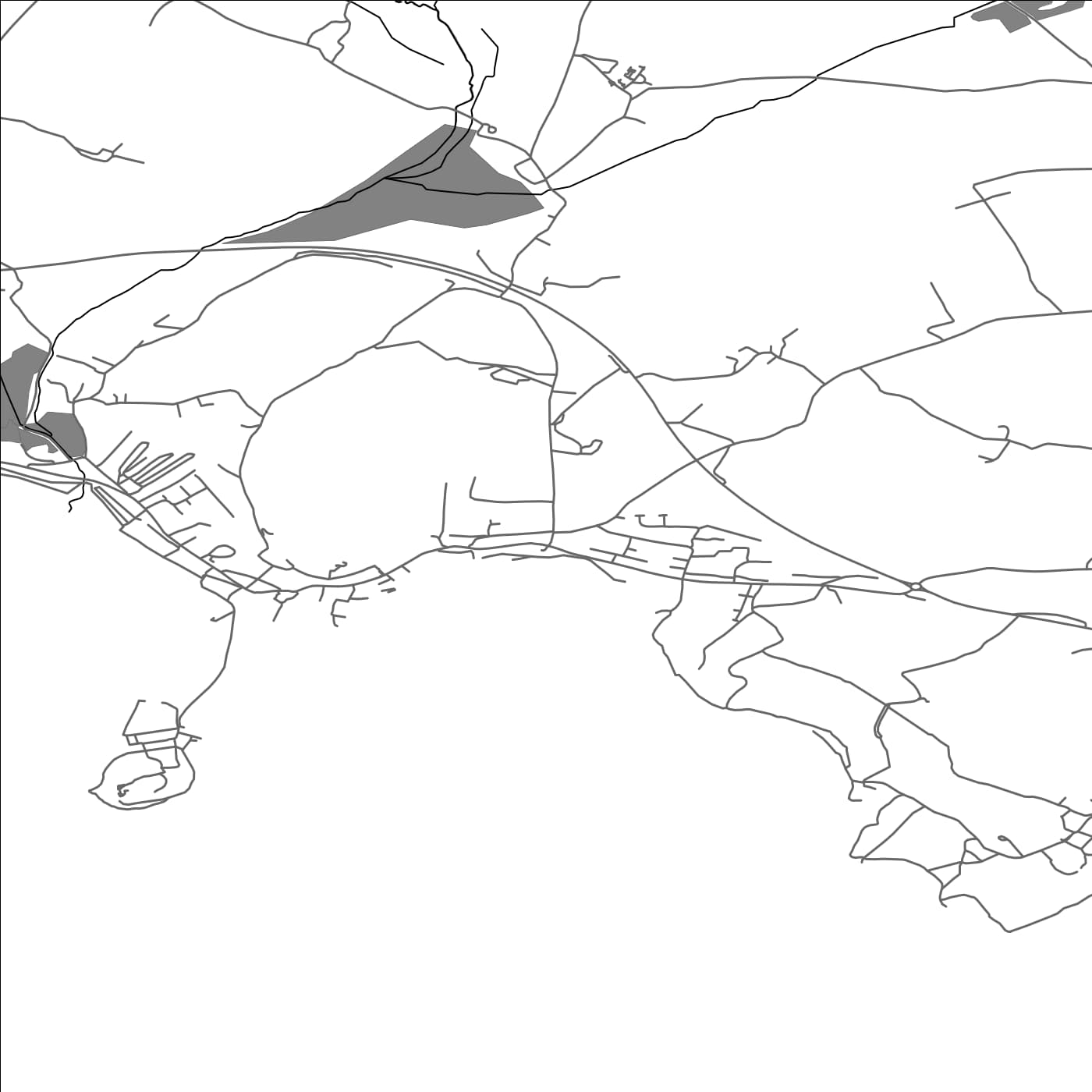 ROAD MAP OF MARAZION, UNITED KINGDOM BY MAPBAKES