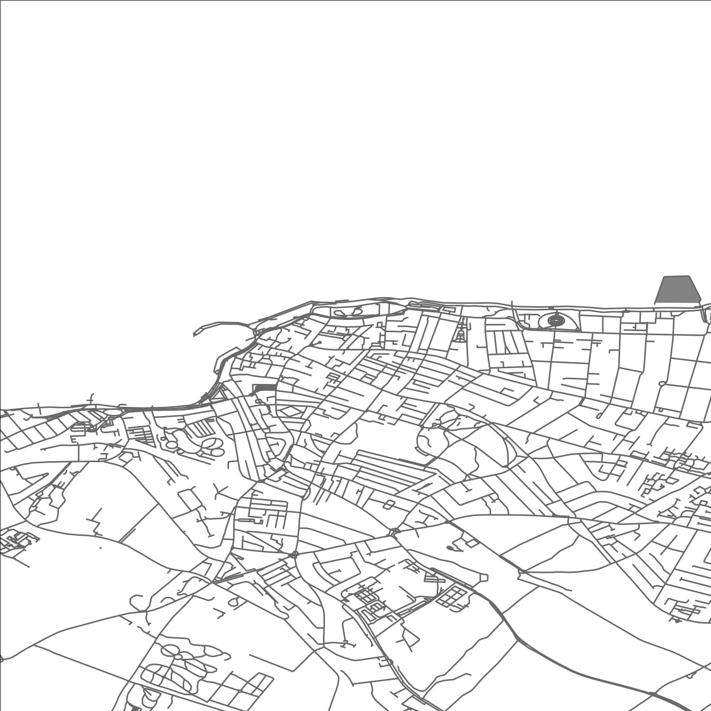 ROAD MAP OF MARGATE, UNITED KINGDOM BY MAPBAKES