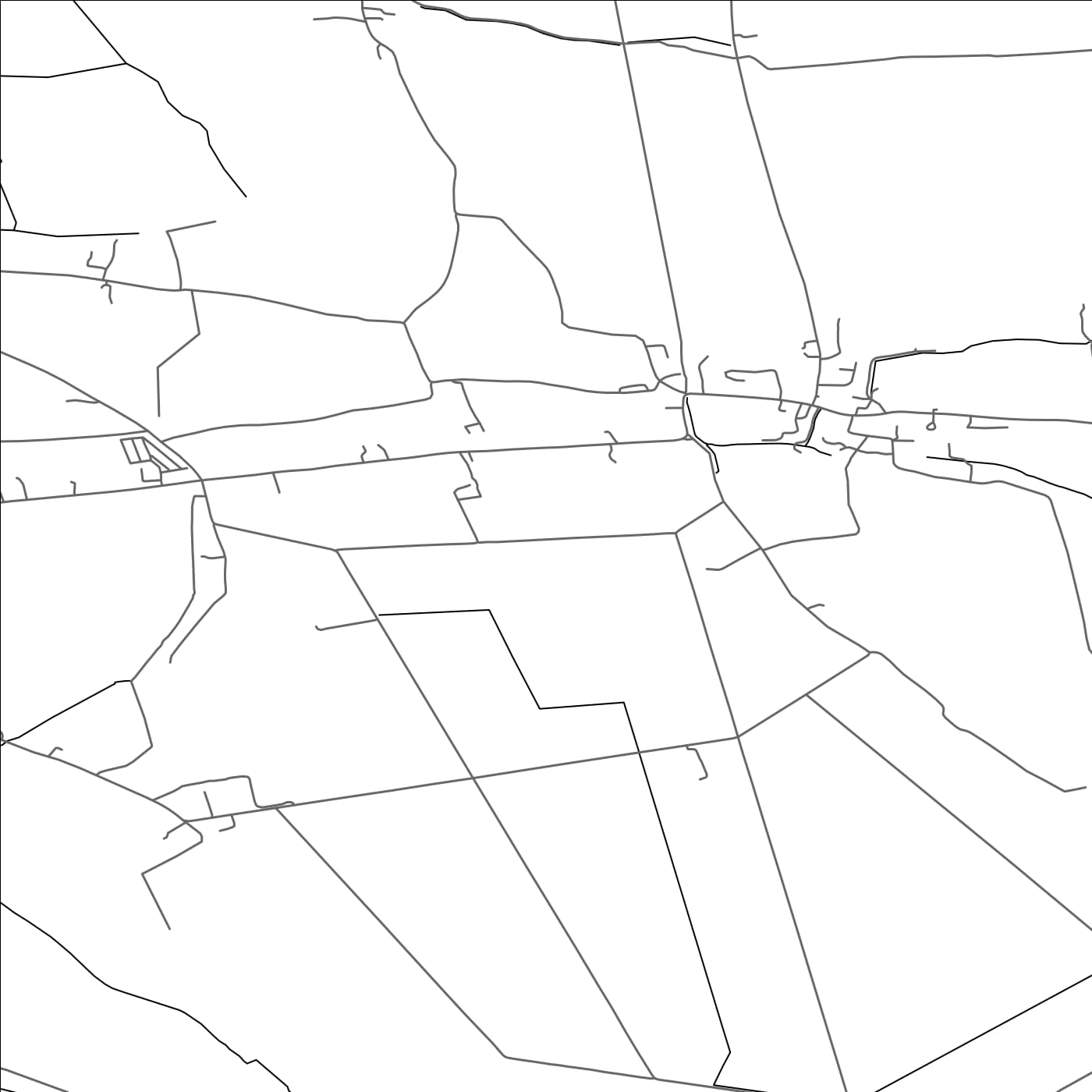 ROAD MAP OF MARK, UNITED KINGDOM BY MAPBAKES