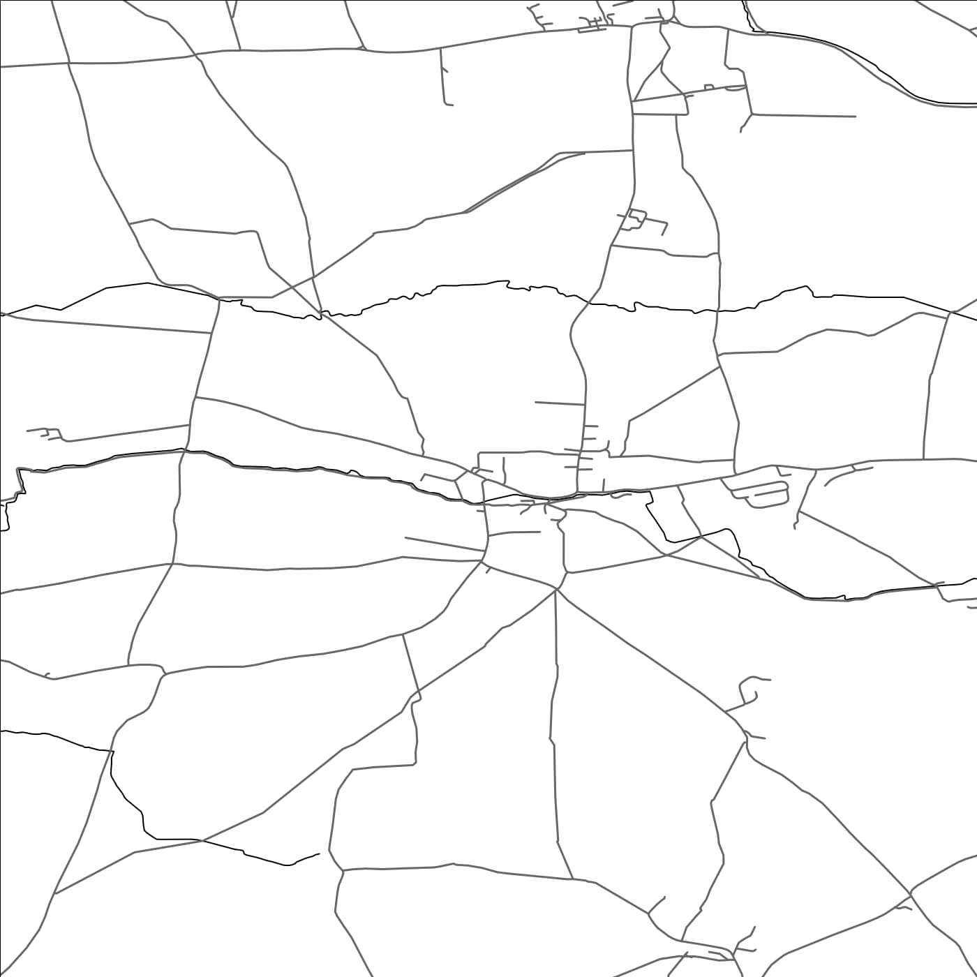 ROAD MAP OF MARSTON MAGNA, UNITED KINGDOM BY MAPBAKES