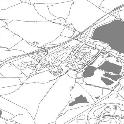 ROAD MAP OF MARSTON MORETEYNE, UNITED KINGDOM BY MAPBAKES