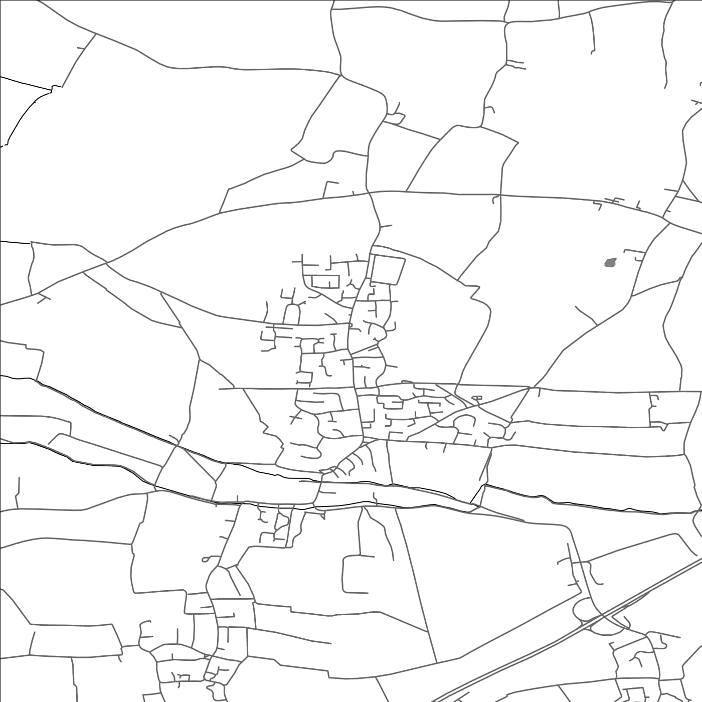 ROAD MAP OF MARTOCK, UNITED KINGDOM BY MAPBAKES